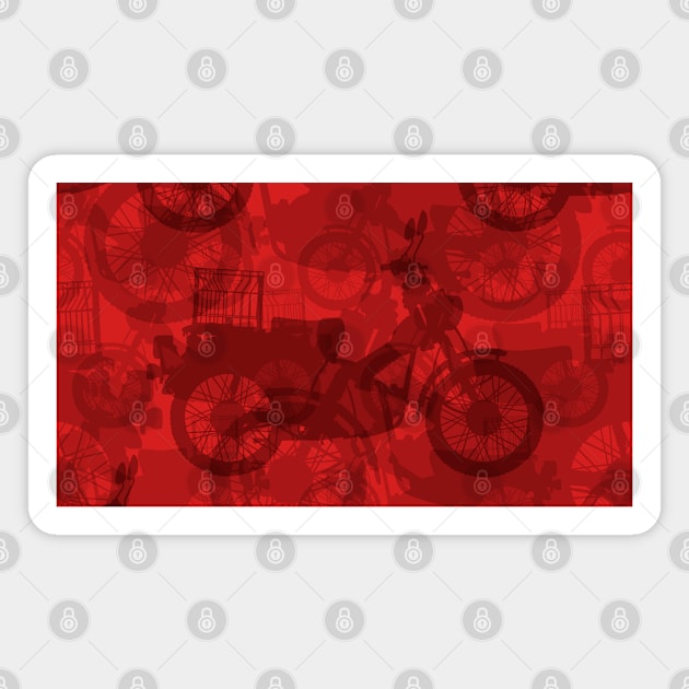 Postie Bike Camo in Group Ride Red Magnet by MComfort61